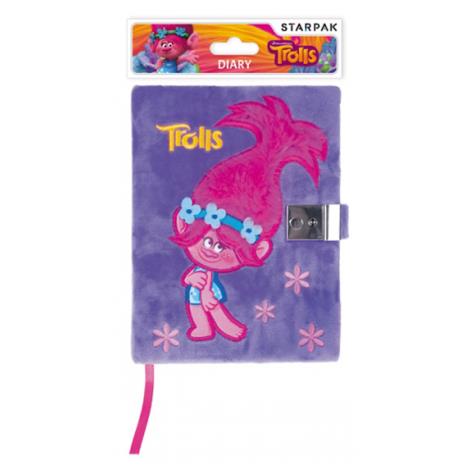Trolls A5 Lockable Plush Secret Diary £9.49